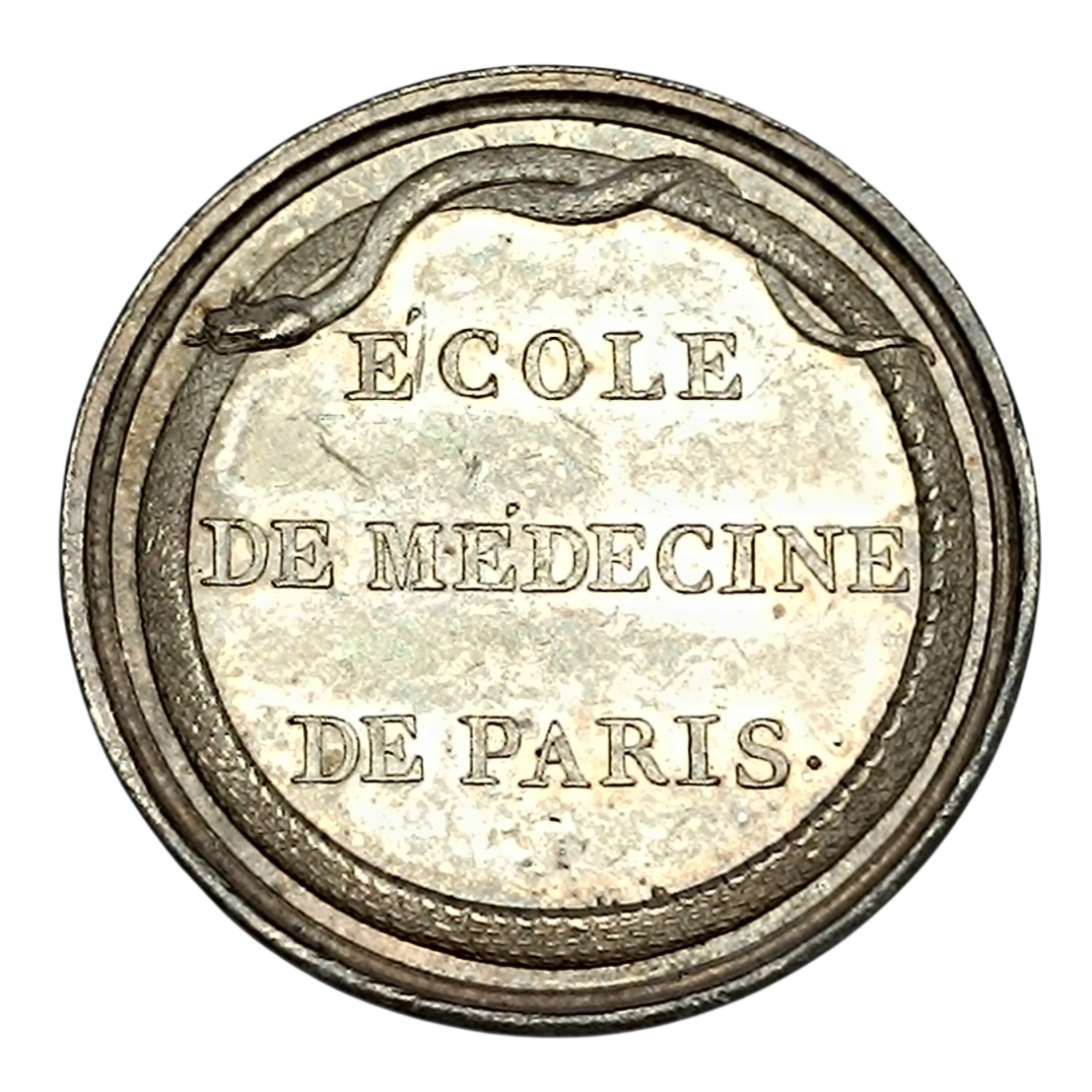 Jeton Ecole de médecine de Paris Argent 29 mm 12.20 gr