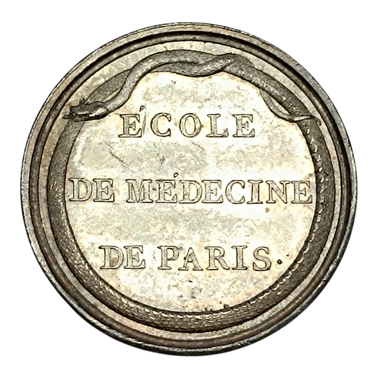 Jeton Ecole de médecine de Paris Argent 29 mm 12.20 gr