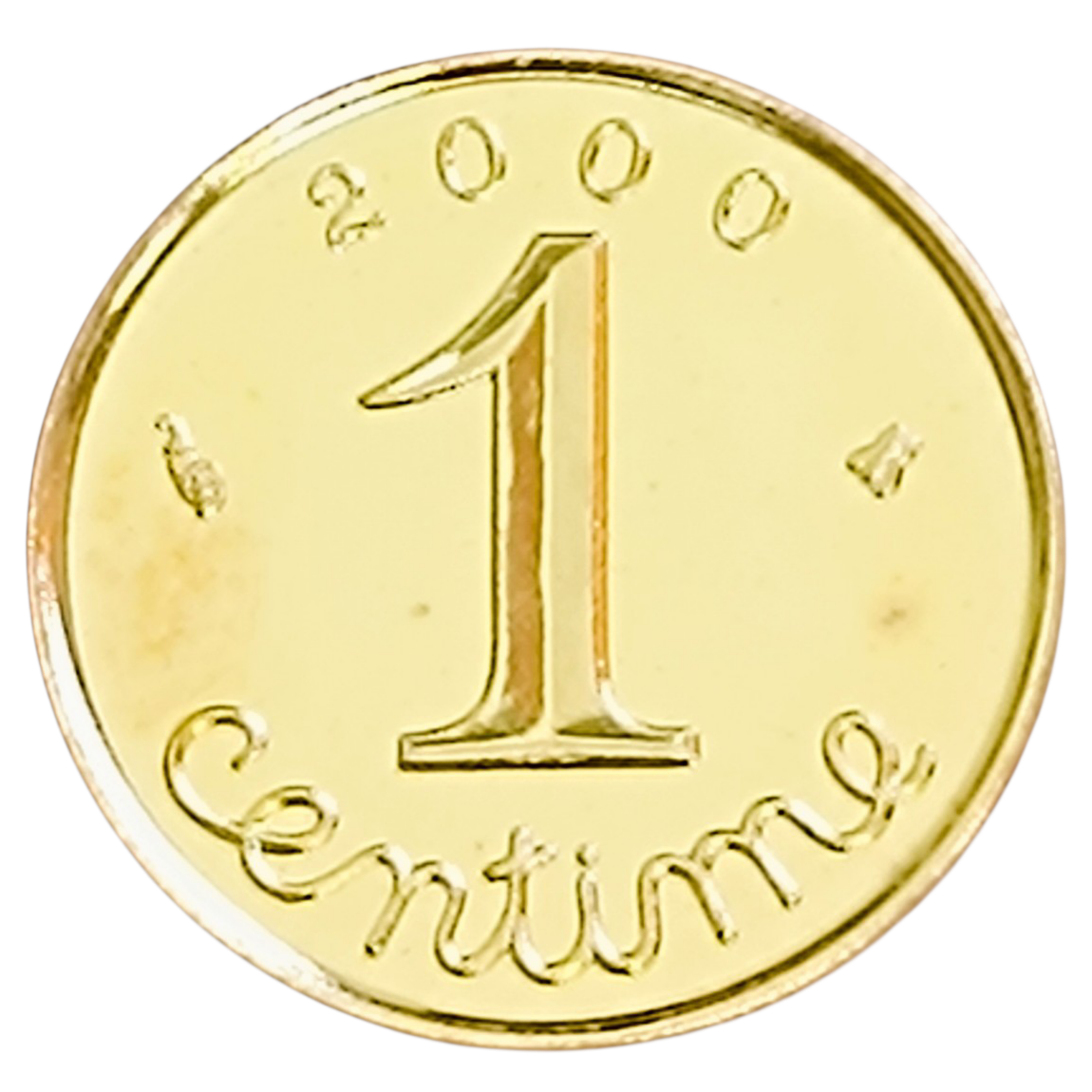 Monnaie de Paris 1 centime Épi 2000 Or BU 2.5 gr