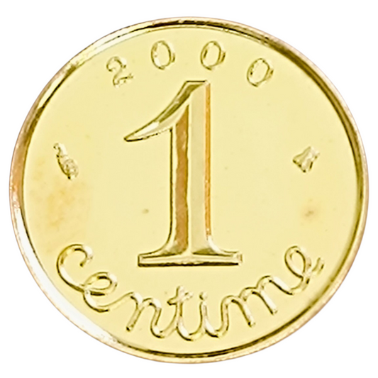 Monnaie de Paris 1 centime Épi 2000 Or BU 2.5 gr