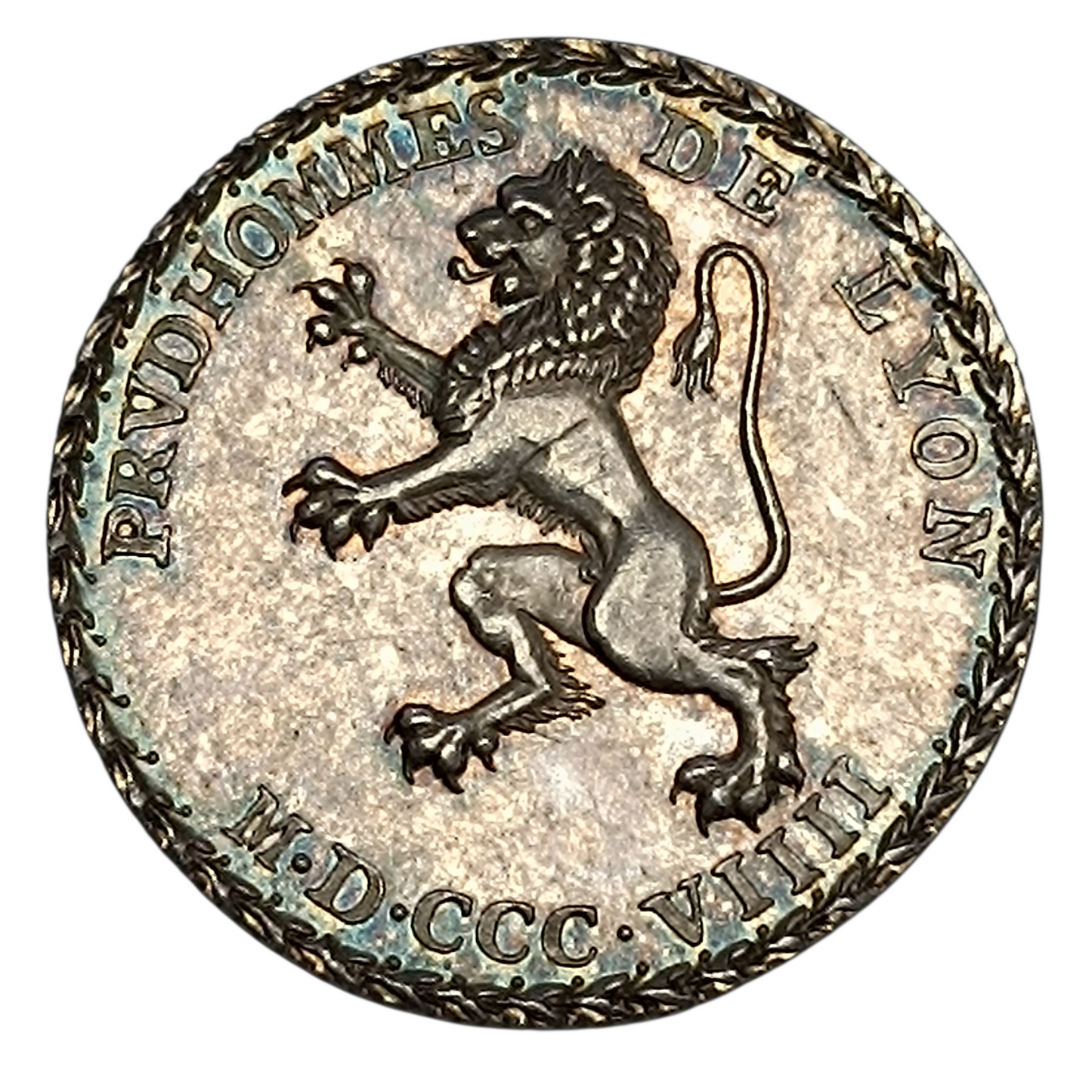 Jeton Prud'Hommes de Lyon 1809 Justice et bonne foi Argent 10.27 gr