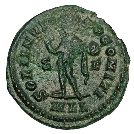Constantin Ier (306-337) Follis Soli Invicto Comiti Londres (MLL) 3.68 gr 20.5 mm