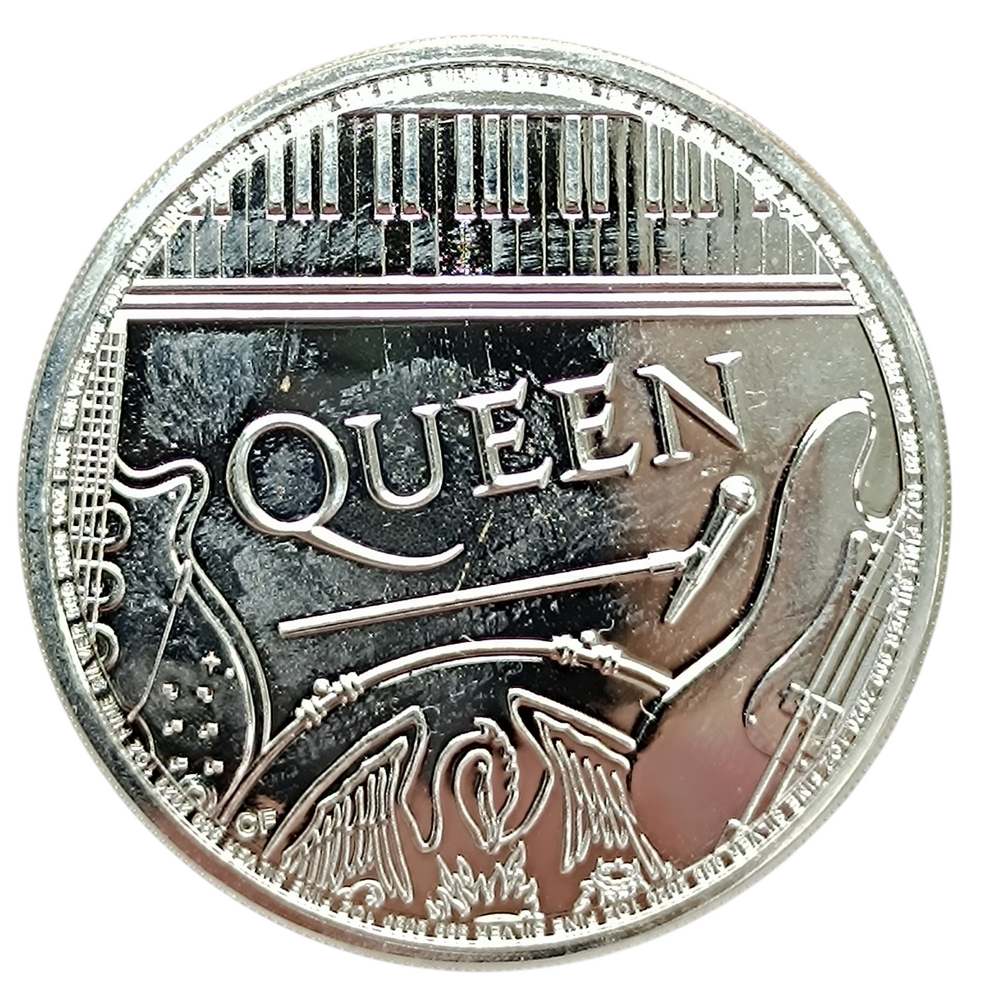 Royaume Uni 2 Pounds 2020 The Band Queen Argent .999 Silver Once