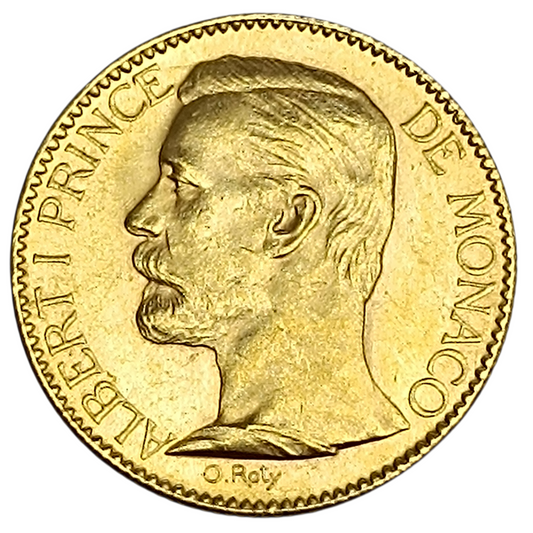 MONACO Albert Ier (1899-1922) 100 francs Or 1904 - 32,27 gr Superbe