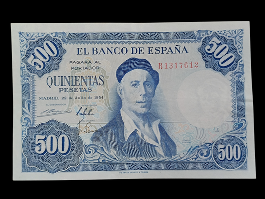 Espagne Billet de 500 Pesetas 1954. État SUP