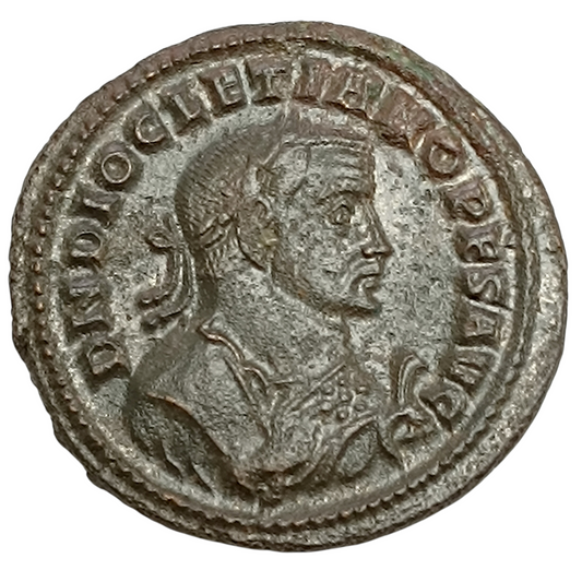 Diocletien (284-305) Follis de Lyon R/ QVIES AVGVSTORVM 8.28 gr