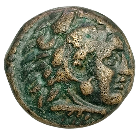 Grèce Antique Royaume de Macédoine Alexandre le Grand (336-323 av JC) Amphipolis Unité Bronze 9.31 gr 19 mm