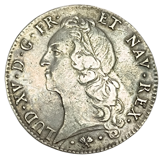 Louis XV (1715-1774) Écu au bandeau 1762 L Bayonne Argent 28.83 gr