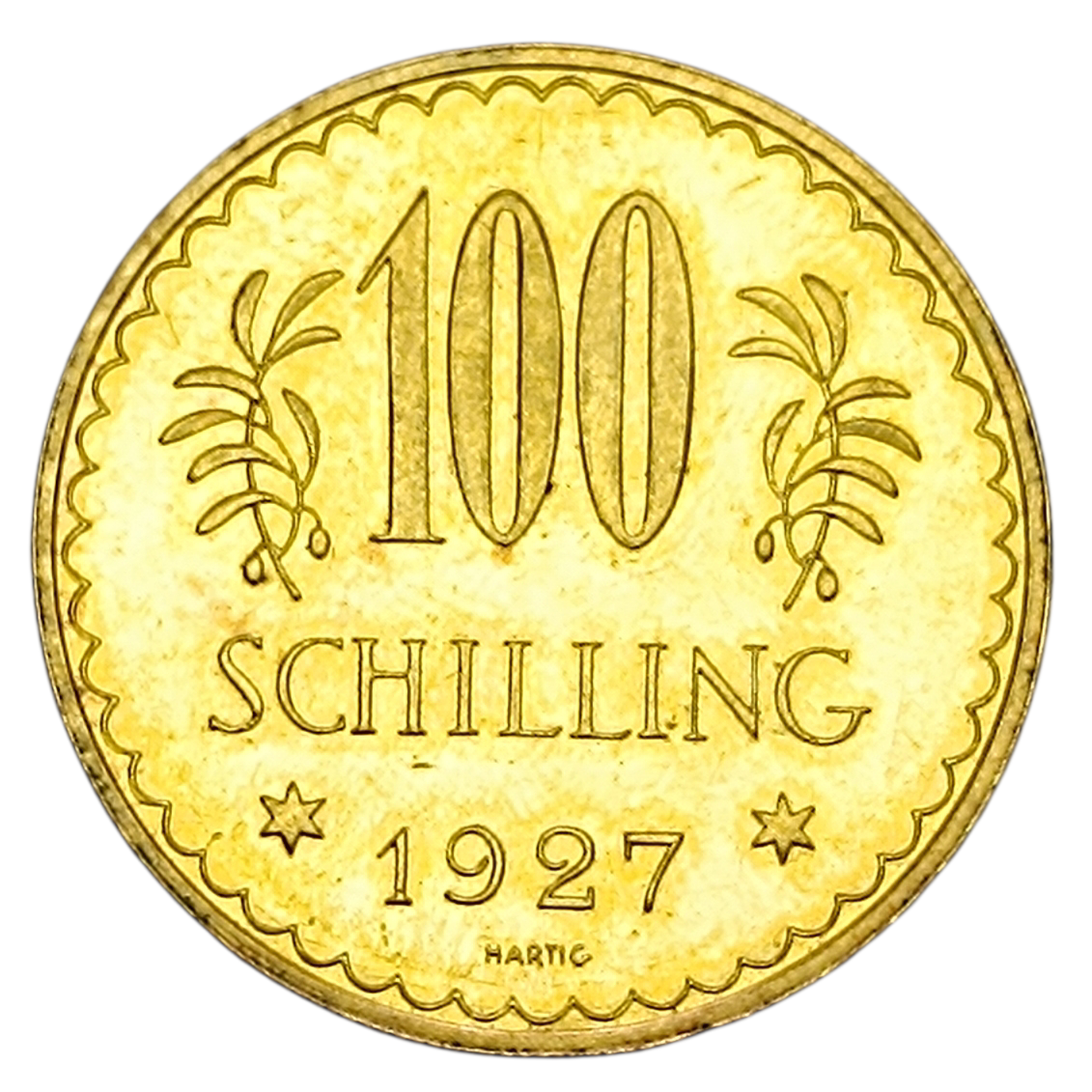 Autriche 1ère République (1919-1934) 100 Schilling 1927 Vienne Or 23.57 gr