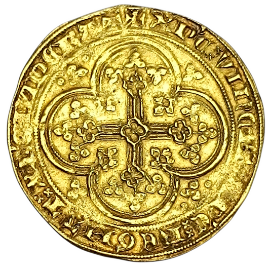 Philippe VI (1328-1350) Ecu d'or à la chaise 6ème émission (6 mai 1349) 4.50 gr