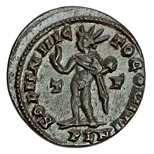 Constantin Ier (306-337) Follis Sol Invicto Comiti Londres 3.45 gr 22 mm