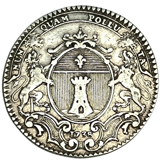 Louis XV (1715-1774) Jeton Chambre de Commerce de Bayonne 1738 Argent 7.07 gr