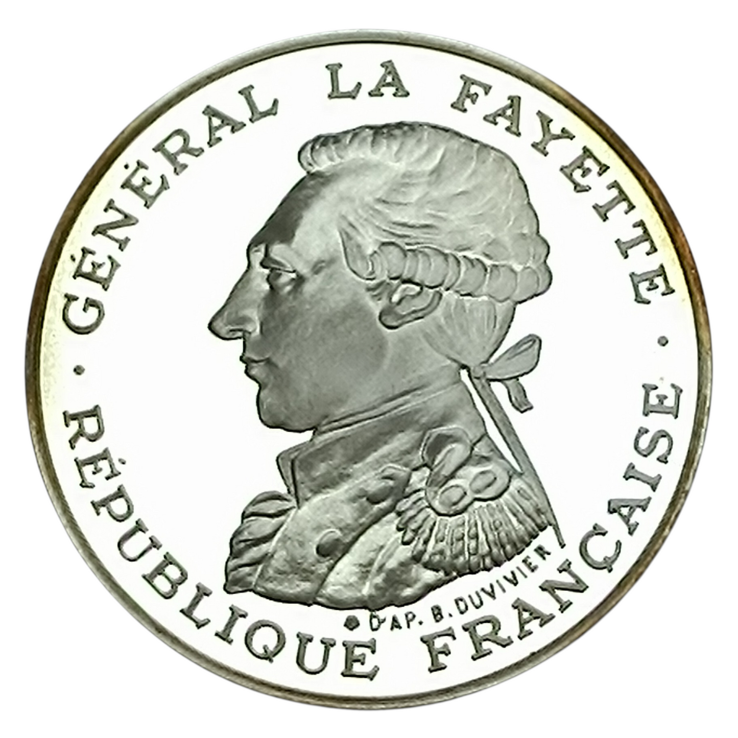 La Fayette 100 Francs 1987 BE Belle Épreuve Argent 15 gr