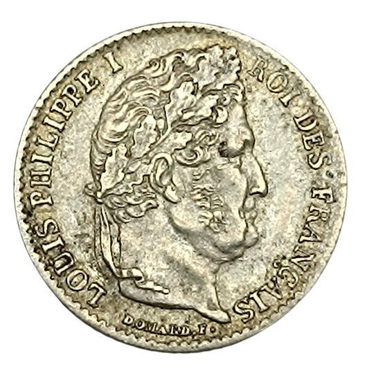 Louis-Philippe Ier (1830-1848) 1/4 franc 1834 K Bordeaux 1.23 gr Argent G.355