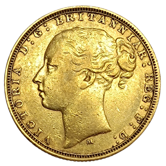 Australie, Victoria, SOUVERAIN Or (SOVEREIGN) 1877 M Melbourne 7,95 gr