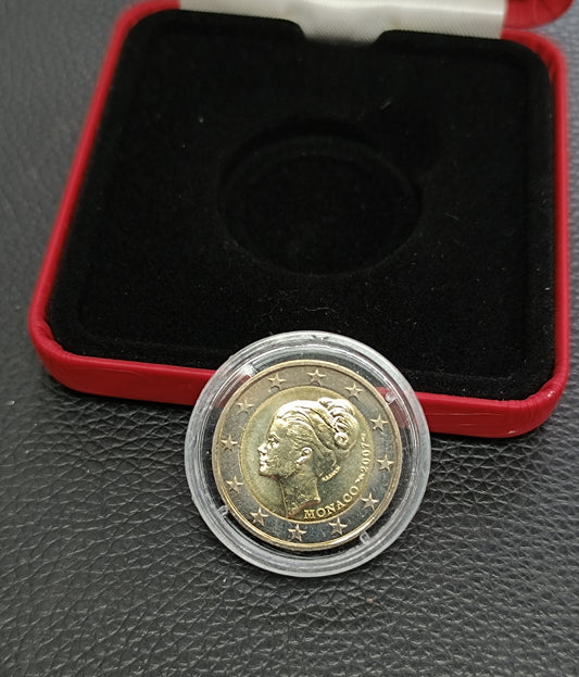 Monaco 2€ BU 2007 Princesse Grace Kelly Dans Son Coffret. Sans Certificat.