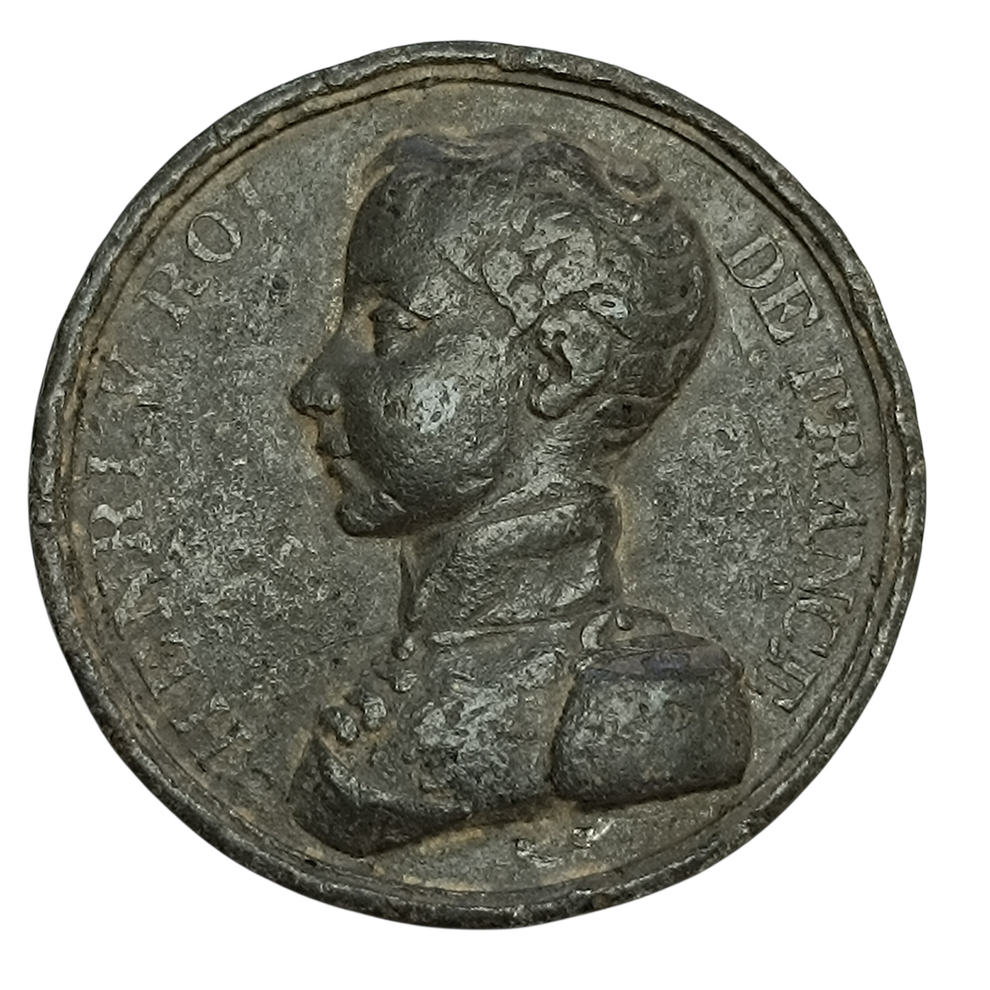 Módulo 5 Francos en peltre Enrique V 2 de agosto de 1830 21,71 gr 37 mm