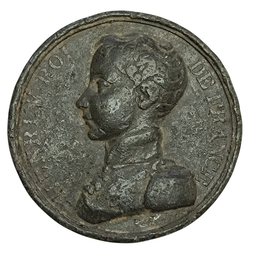 Module 5 Francs en étain Henri V 2 Aout 1830 21.71 gr 37 mm