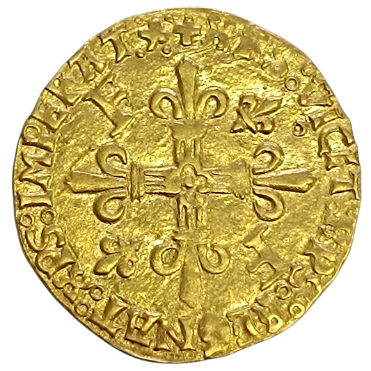 François Ier (1515-1547) Écu d'or au soleil point 5ème Toulouse 3.41 gr