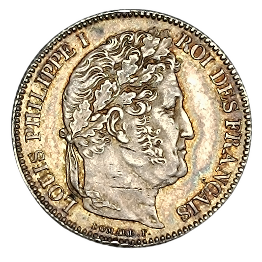 Louis-Philippe Ier (1830-1848) 1 franc 1846 B Rouen Argent 4.95 gr