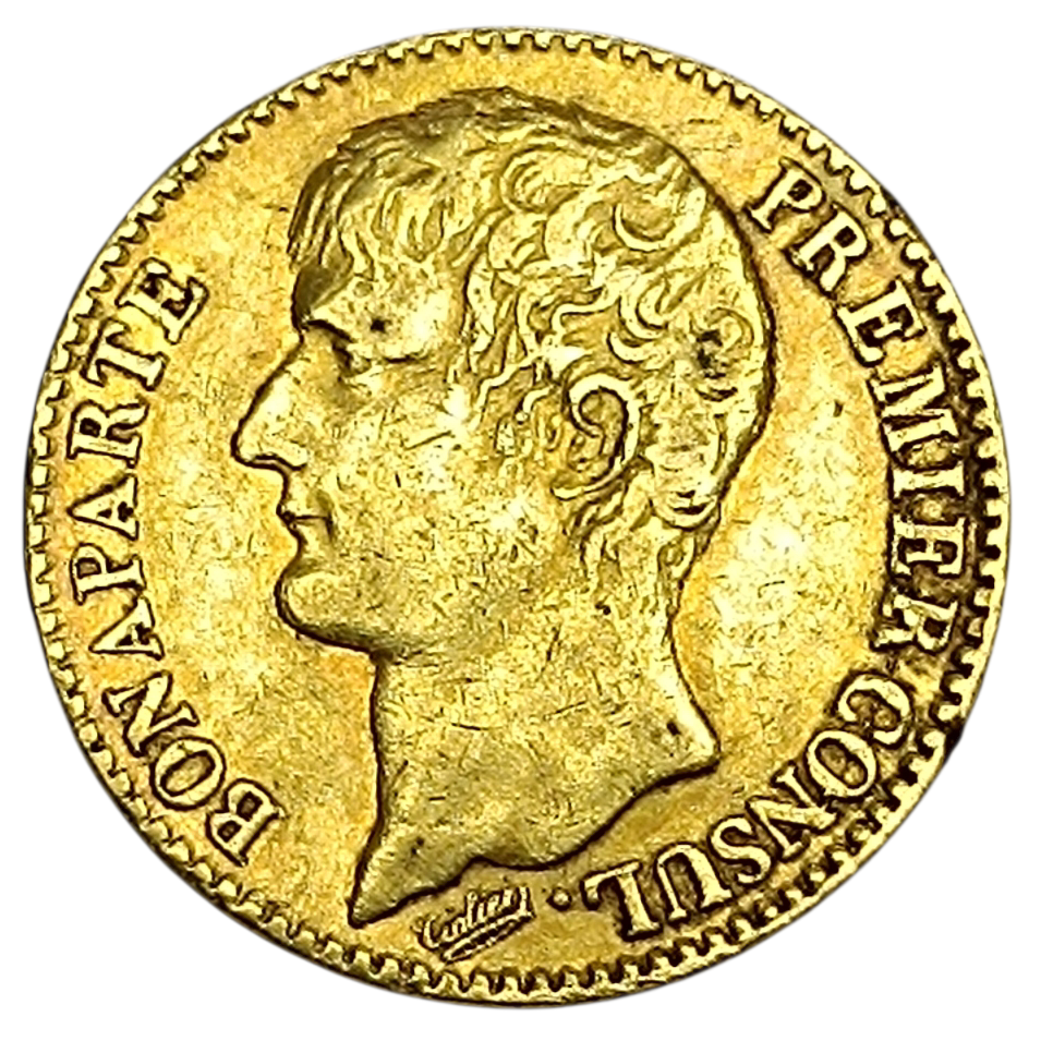 Bonaparte Premier Consul (1799-1804) 40 Francs An 12 A Paris 12.86 gr