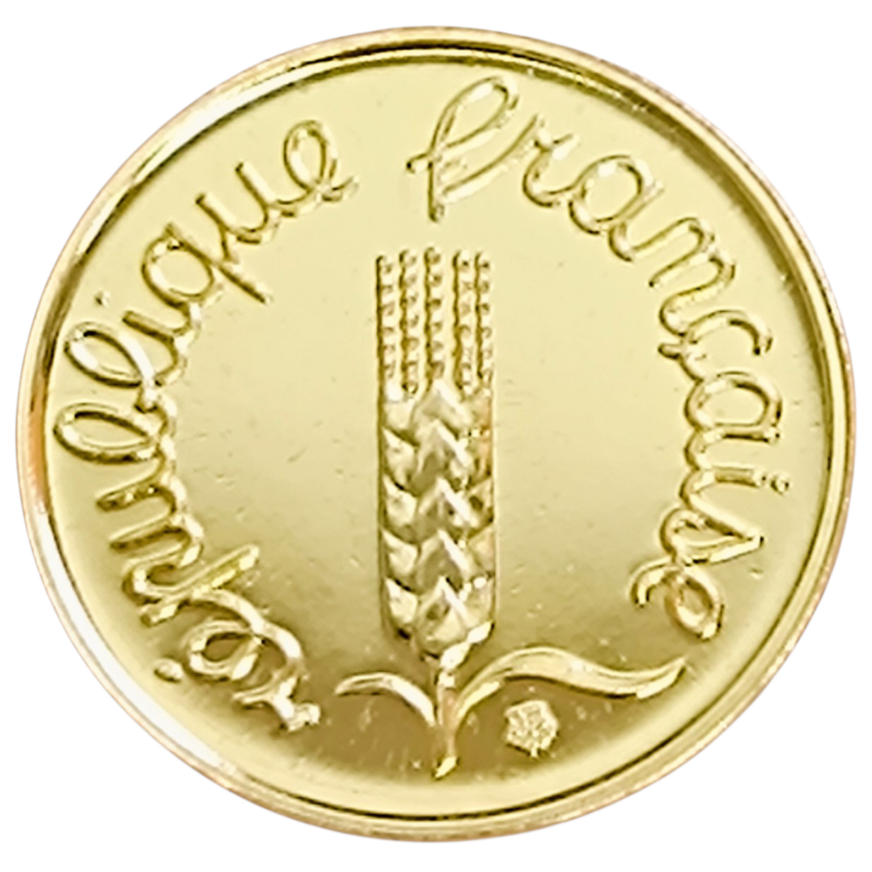 Monnaie de Paris 1 centime Épi 2000 Or BU 2.5 gr