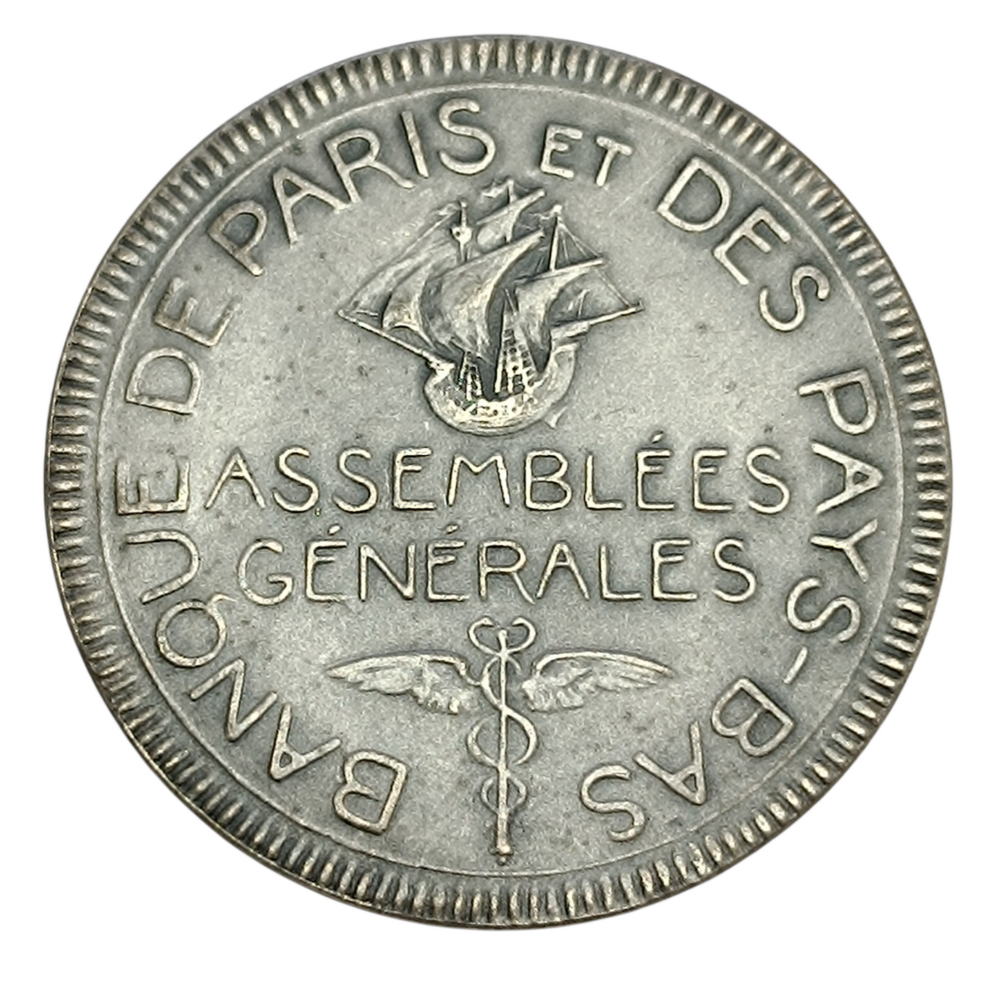 Jeton Banque de Paris et des Pays-Bas Argent 17.30 gr 36 mm