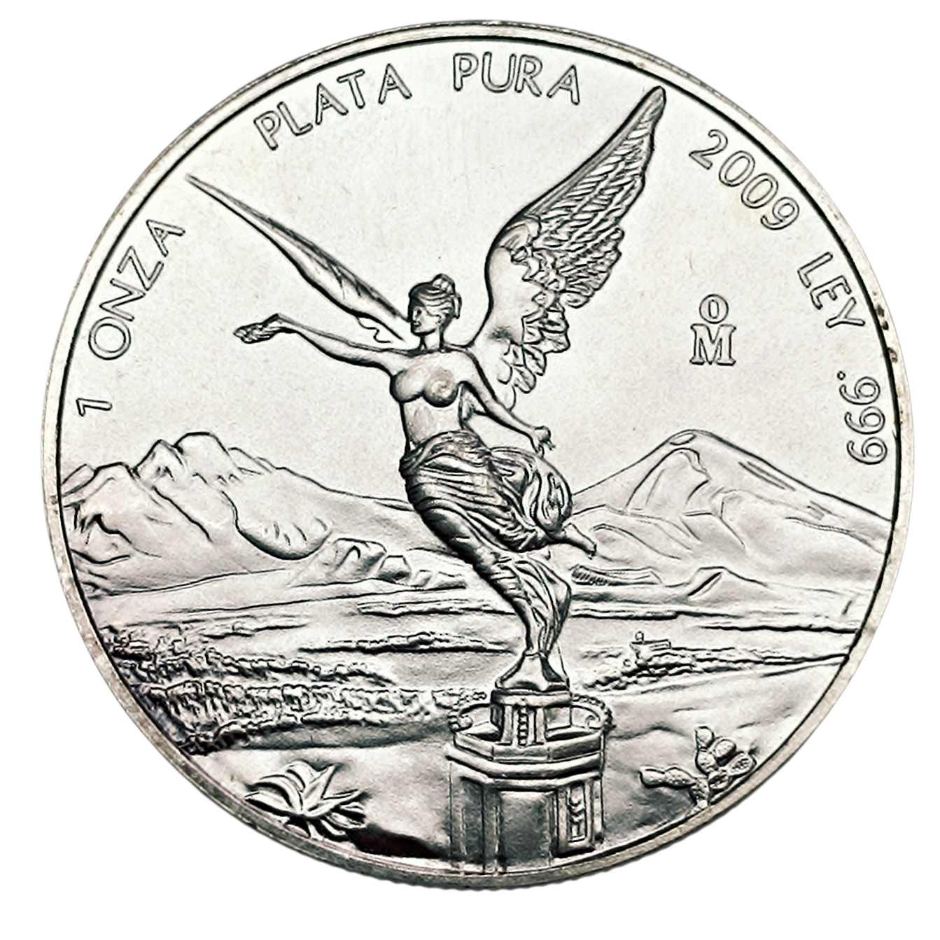 Mexique 1 Once Libertad 2009 Argent. Onza plata pura. Ley .999