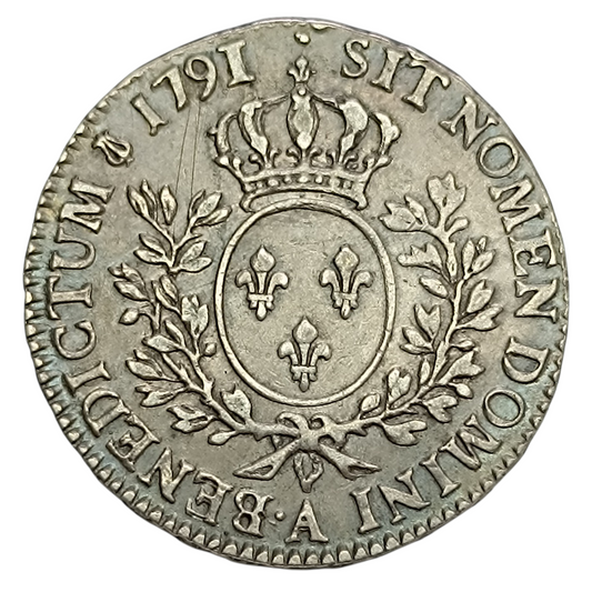 Louis XVI (1774-1792) Demi Écu aux branches d'olivier 1791 A Paris Argent 14.67 gr