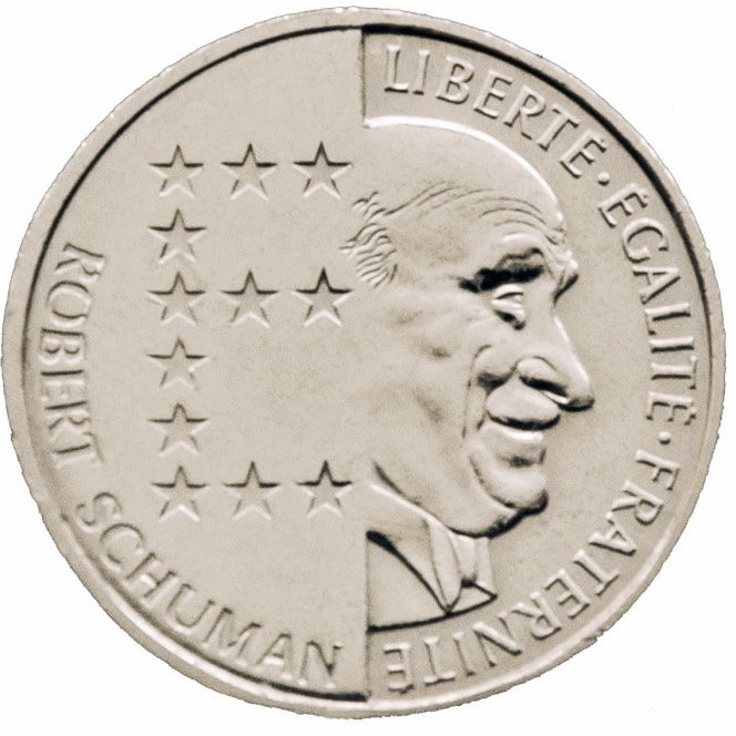 Monnaie de Paris 10 francs Robert Schuman 1986 Coffret BU Argent