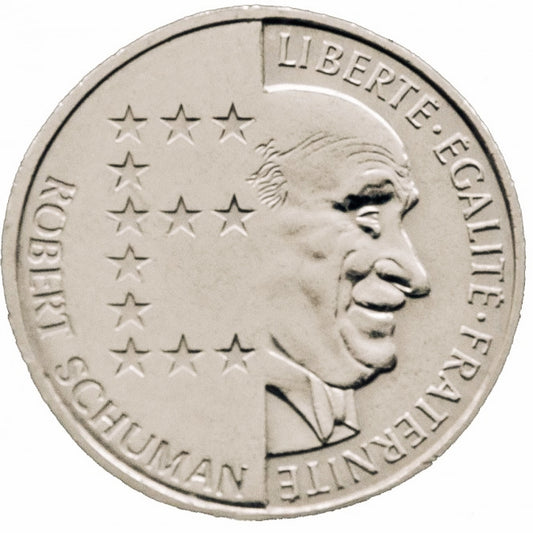 Monnaie de Paris 10 francs Robert Schuman 1986 Coffret BU Argent