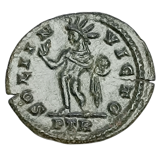 Constantin Ier (306-337) Demi Nummus Sol Invicto Trêves 1.68 gr 19 mm