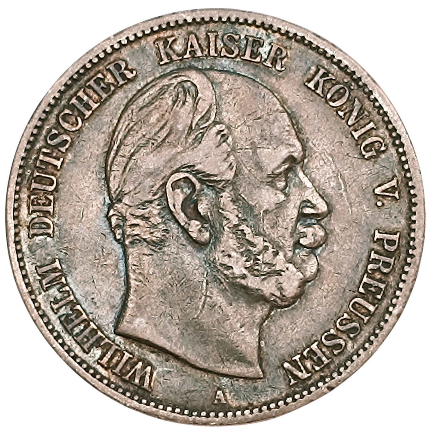 Allemagne Prusse Wilhelm (1861-1888) 5 Mark 1875 A Berlin Argent 27.54 gr