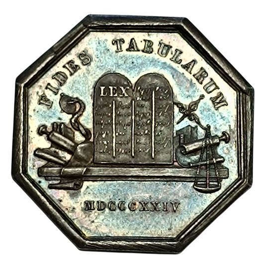 Jeton Notaires Clermont - Oise 1824 Argent 14.79 gr 30 mm