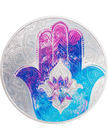 Palau 5 Dollars 2021 Hand of Hamsa Argent Once Silver oz.999