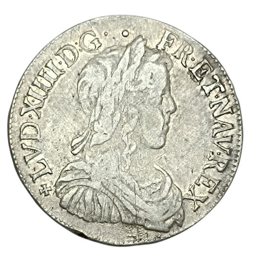 Louis XIV (1643-1715) Demi écu 1653 T Nantes 13.51 gr