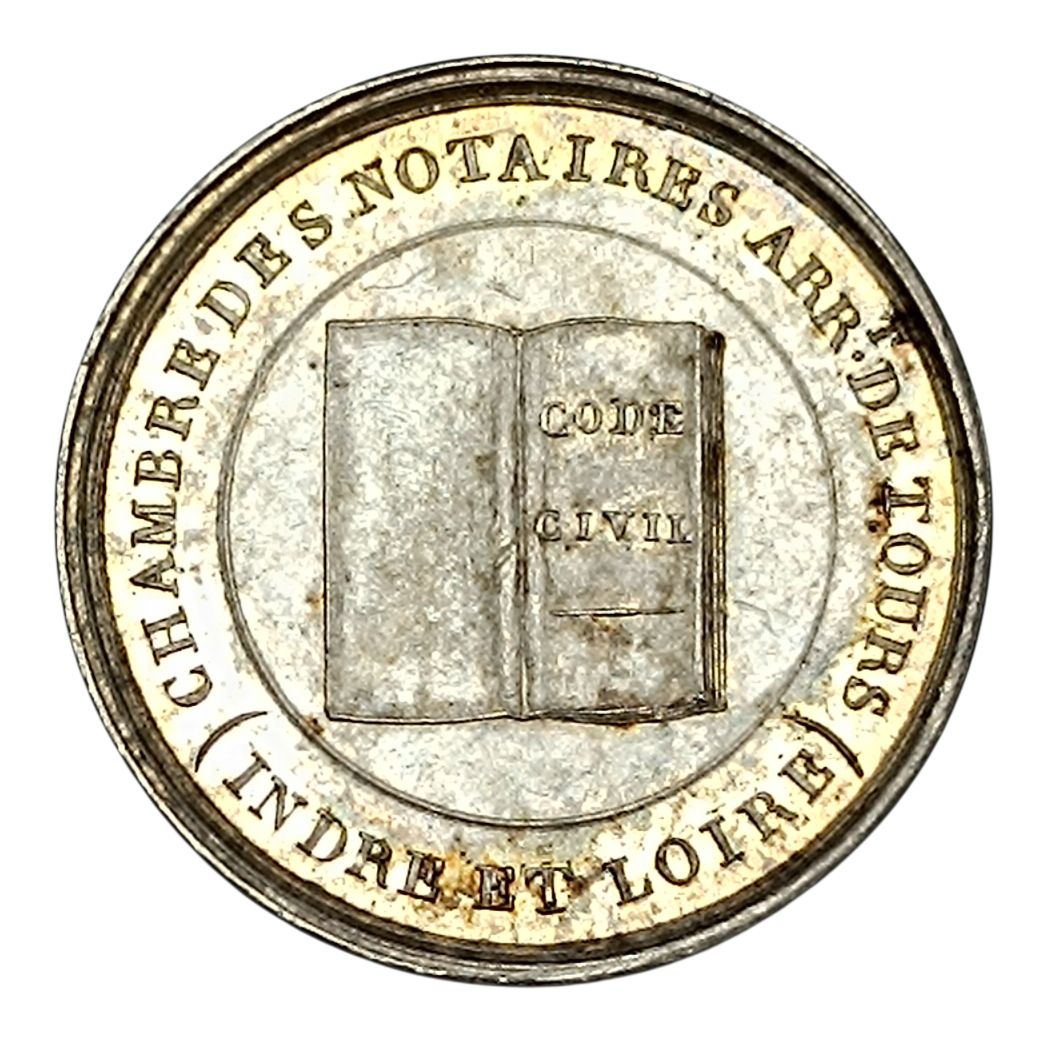 Notaries token of the Arrondissement of Argent 8.90 Gr 27.5 mm