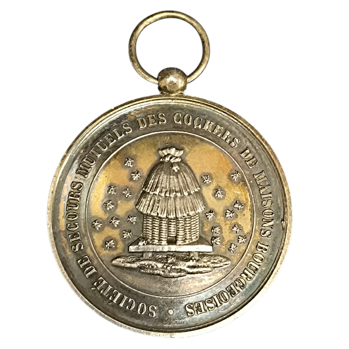 Médaille. Société de secours mutuels des cochers des maisons bourgeoises. Mr Sahy Eugène. 1896. Argent. 20.35 gr
