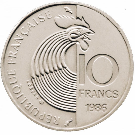 Monnaie de Paris 10 francs Robert Schuman 1986 Coffret BU Argent