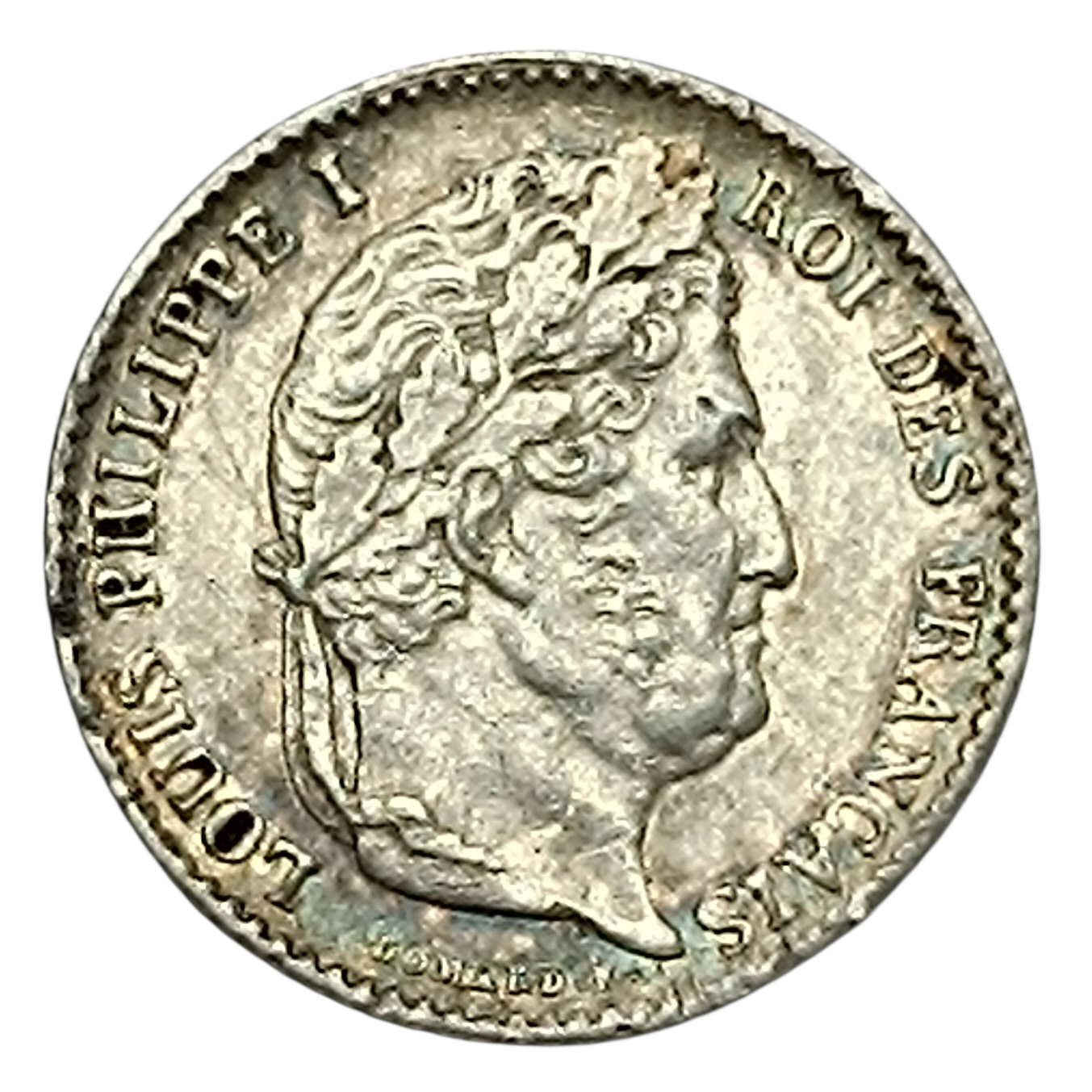 Luis Felipe (1830-1848) 1/4 franco 1834 I Limoges 1,25 gr Plata - G. 355