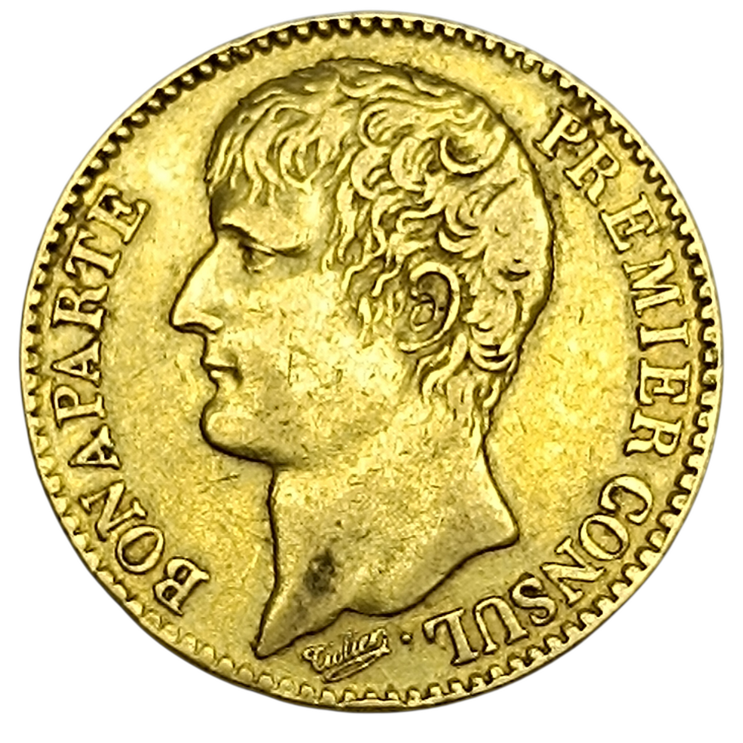 Consulat Bonaparte Premier Consul (1799-1804) 40 Francs Or An XI A Paris 12.85 gr