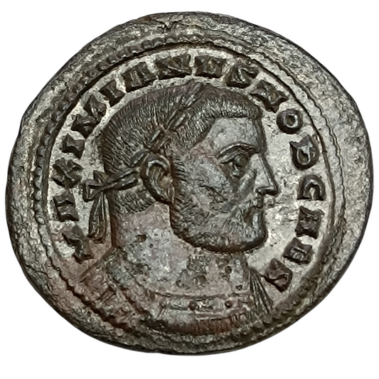 Galère (305-311) Follis Genio Popvli Romani Londres 10.69 gr