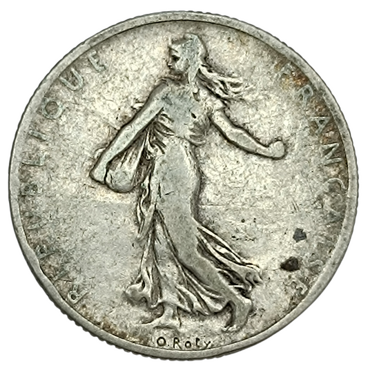 France 2 Francs 1900 Semeuse Argent 9.87 gr