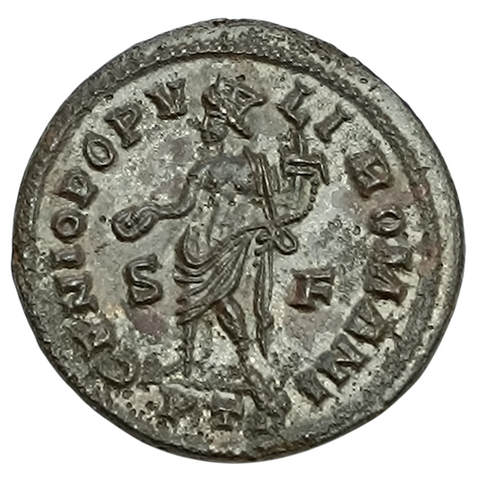 Sévère II (306-307) Follis de Trèves (PTR) R/ GENIO POPULI ROMANI 9.50 gr