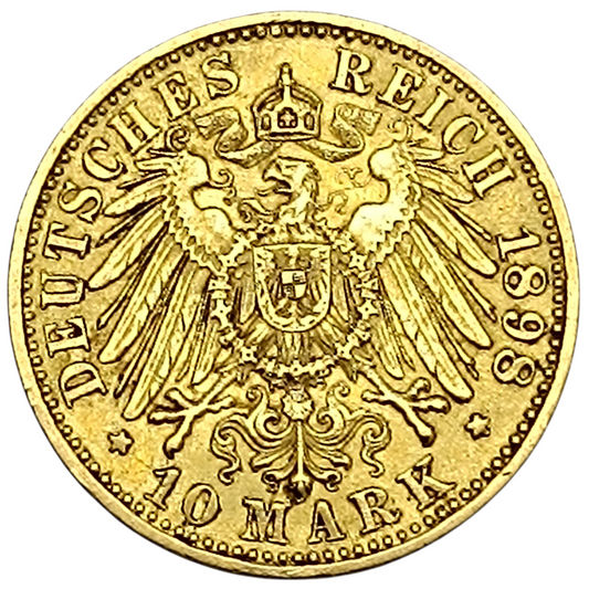 Allemagne Wilhelm II (1888-1918) 10 Mark Deutsches Reich 1898 A 3,96 gr