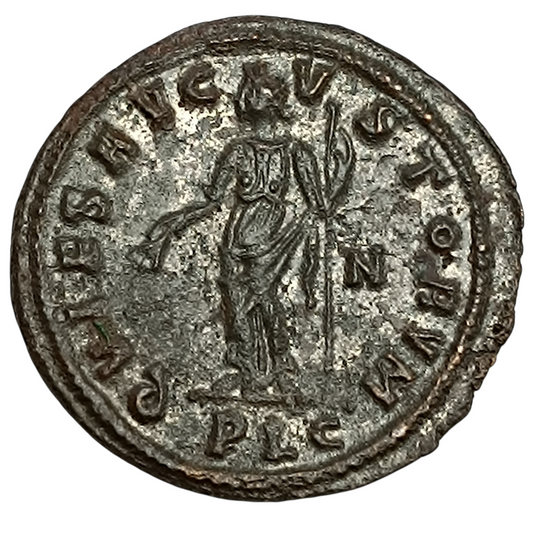 Diocletien (284-305) Follis de Lyon R/ QVIES AVGVSTORVM 8.28 gr