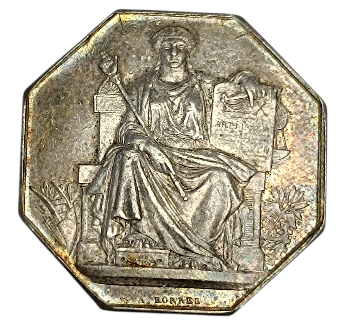 Ficha Cámara de Notarios La Rochelle Plata 14,19 gr 31 mm