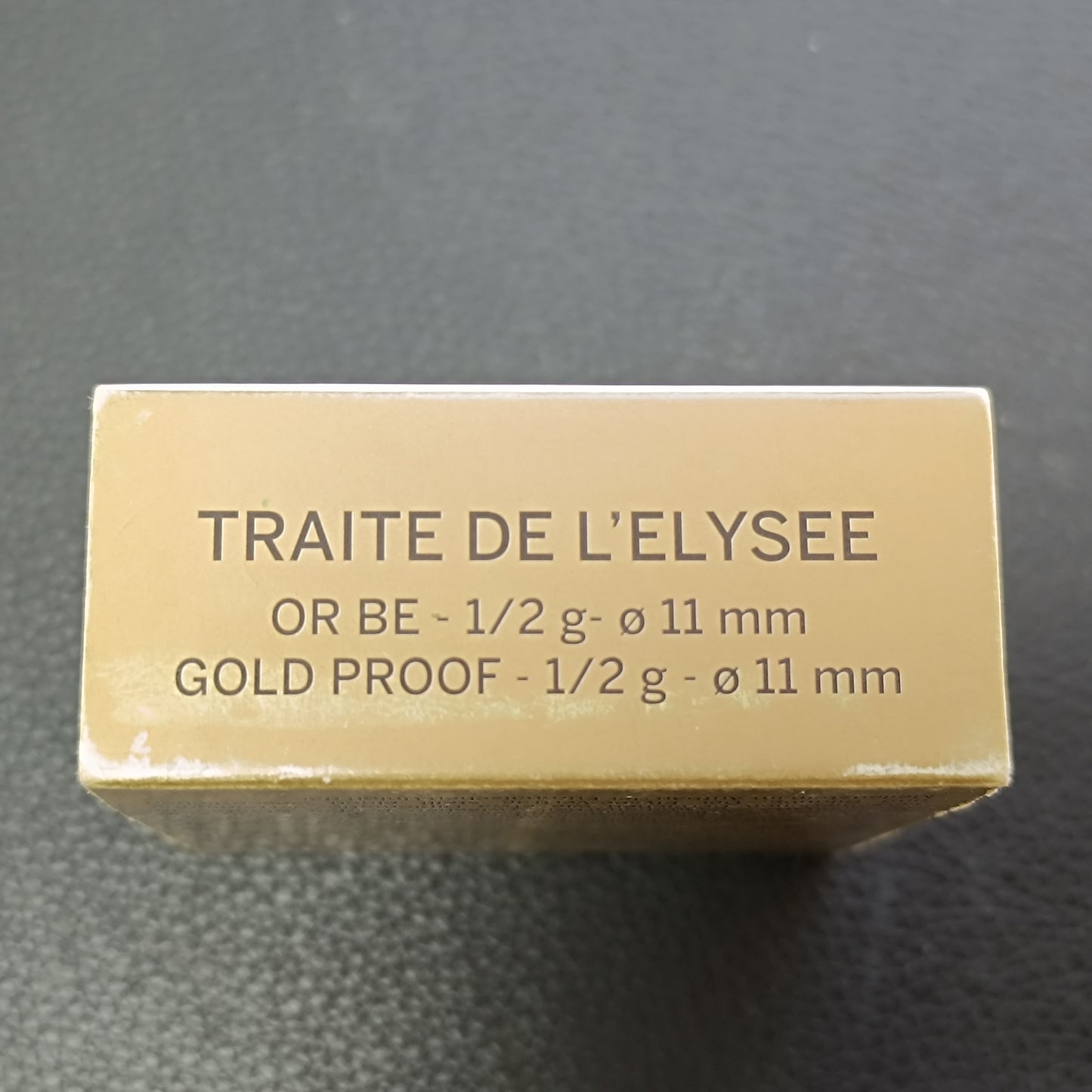 Monnaie de Paris 5€ Traité de l'Élysée Europa 2013 Or BE 1/2 gr