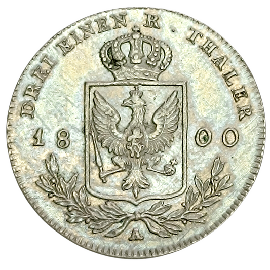 Allemagne Prusse Friedrich Wilhelm III 1/3 Reichsthaler 1800 Berlin Argent