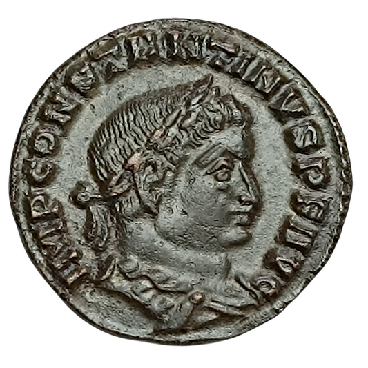 Constantin Ier (306-337) Follis Sol Invicto Comiti Lyon 4.74 gr 22 mm